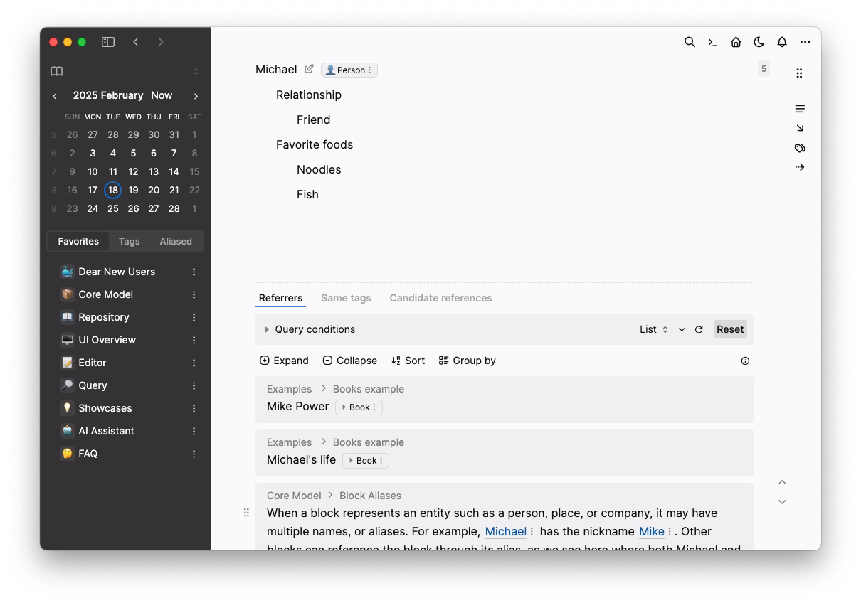 Bi-directional Outlining